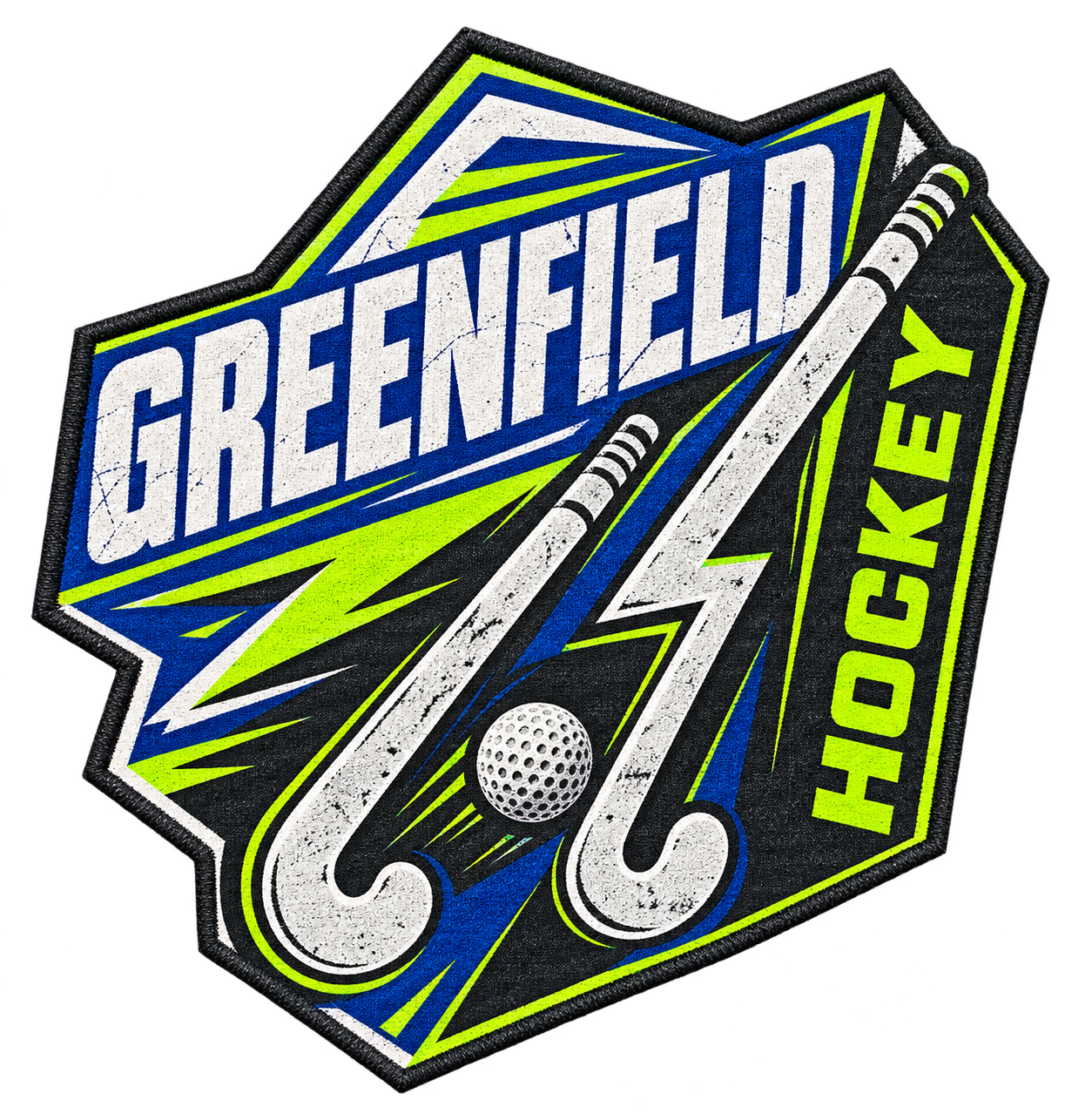 Fictional Greenfield Hockey angular patch